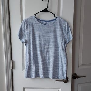 Croft & Barroq Light Blue Striped Women's Top Pm